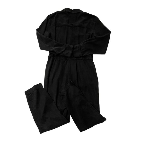 Anthropologie Sanctuary Utility Long Sleeve Jumpsuit Classic Black size Small - Picture 5 of 7
